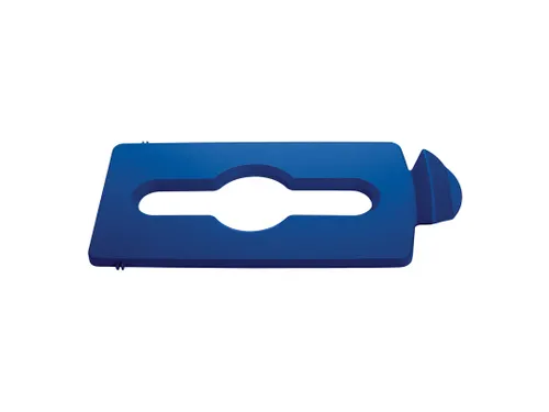 Deksel Mixed Recycling Voor Slim Jim Recyclingstation Blauw