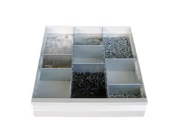 Sleufscheidingswandset,2Xsleufwand/6Xscheidingsplaat