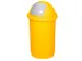 Poubelle de tri sélectif plastique 50l HxØ 760x410mm trappe autoferm