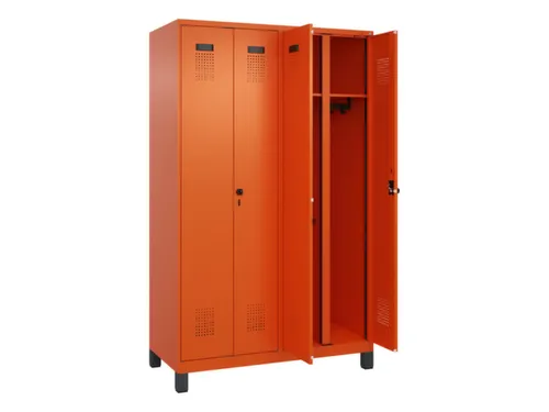 locker voor scheiding van kleding,HxBxD 1950x1200x500mm,4vak