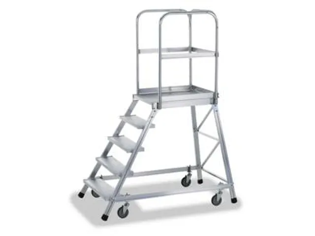 escalier mobile,estrade H 1,75m,7marches,marches l 800mm,alu