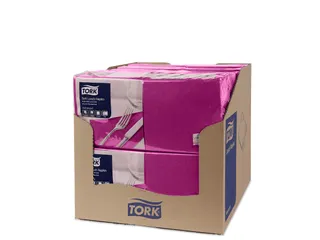 Tork 477865 Soft Lunchservet Advanced Paars 33x33cm - 3