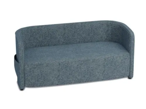 sofa,2-zits,stof lichtblauw,HxBxD 760x1570x760mm,2zijvakken