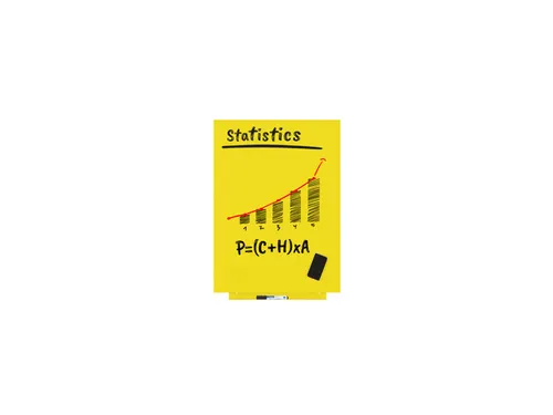 Whiteboard Rocada Skincolour 55x75cm geel gelakt