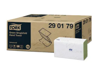 Tork 290179 Handdoek Singlefold H3 Z-vouw Advanced Groen 15x250 vel - 1