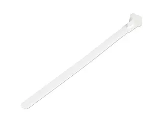 15cm Herbruikbare Kabelbinders wit nylon 100 stuks - 1