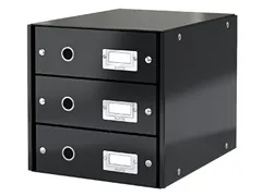 Ladenbox 3 Laden Leitz Click & Store 3 Laden Zwart 81% gerecycled kart