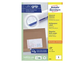 Etiket Avery Zweckform 6135 210x148mm A5 wit 200 stuks - 2