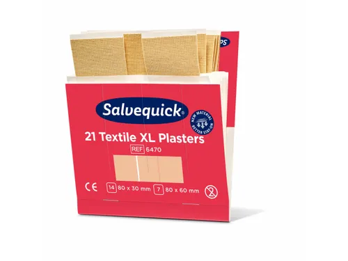 Salvequick Extra Grote Textielpleisters 21 Stuks
