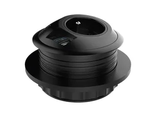 Desktop stekkerdoos Power PixelTUF 1x Penaarde +USB A/C 25W Zwart - 1