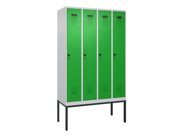 locker voor scheiding van kleding,HxBxD 2120x1200x500mm,4vak