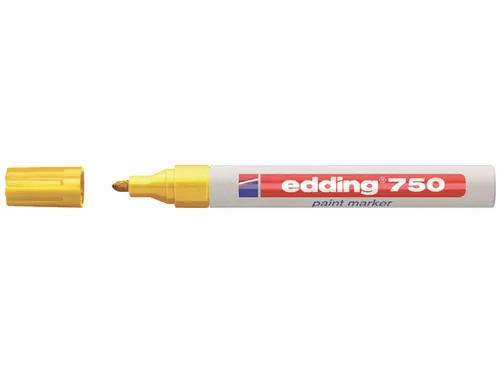 Viltstift edding 750 lakmarker rond geel 2-4mm