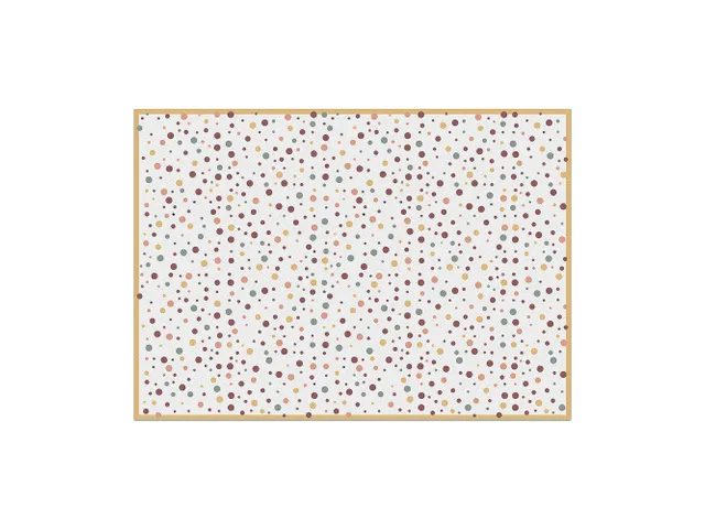 Set de table 45x32cm PVC Points Couleur terre 6 pièces