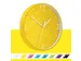 Wandklok Leitz WOW Ø29cm geel