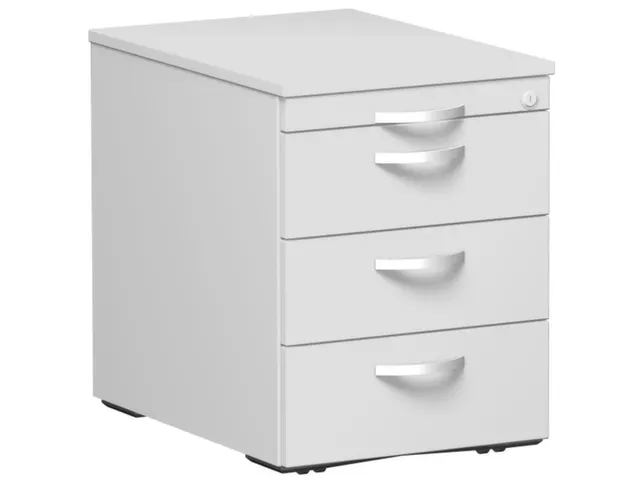 mobiel ladeblok,HxBxD 570x430x600mm,3lade(n),lichtgrijs