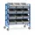 Bakkenwagen 2896 met 12 bakken 300kg 1200x658mm blauw