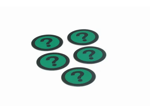 Impressiemagneetfolie Vraagteken Groen Ø50mm x 0,85mm