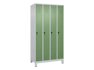 locker,HxBxD 1950x1000x500mm,4vak,vak B 250mm,draaigrendel,voeten - 1