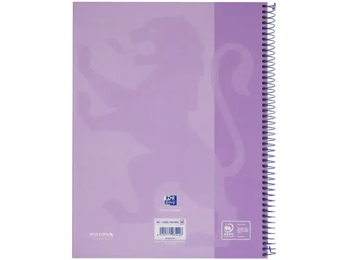 Notitieboek Touch Europeanbook A4+ lijn 80v Pastel Paars