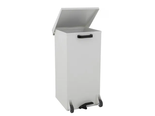 Poubelle à pédale et avec roues Carro Kick 110 litres