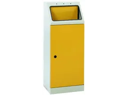 afvalverzamelaar zelfblussend 45 liter HxBxD 1000x400x300mm geel