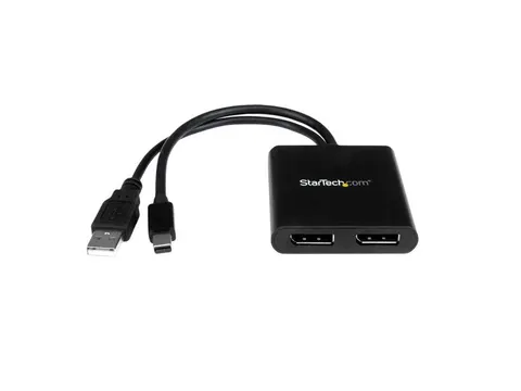 Mini Displayport Naar Displayport Multi-monitor Splitter 2-Poorts Hub