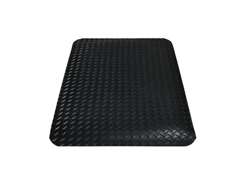 werkplek-vloerbedekking,mat,LxB 900x600mm,PVC,ruitprofiel