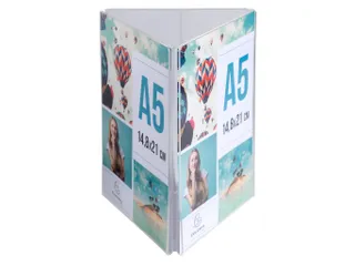 Driehoekige infostaander A5 verticaal - 2