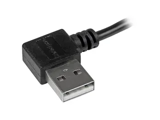 2m Micro-USB kabel met rechts haakse connectors M/M - 3