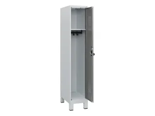 schoollocker,HxBxD 1630x300x500mm,1vak,vak B 300mm,draaigrendel,voeten - 1