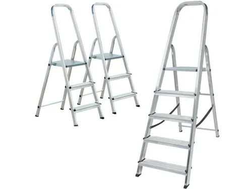 Set Trapladders,2X3Treden/1X5Treden,Eenzijdig,Aluminium