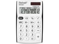Calculator Rebell-SHC312BK-BX wit-zwart pocket