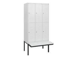 Dubbeldekse dekenkist,HxBxD 1950x900x815mm,3x2vak.,vak B 300mm