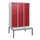 locker met bank,HxBxD 1950x1200x815mm,3vak,vak B 400mm,cil.-slot