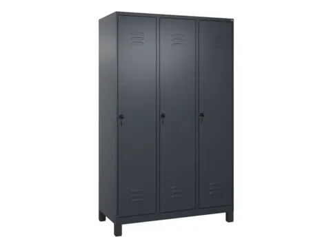 locker,HxBxD 1950x1200x500mm,3vak,vak B 400mm,draaigrendel,voeten