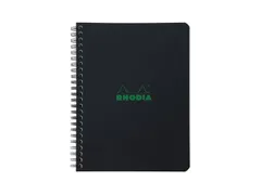 Notitieboek Rhodia Greenbook recycled A5+ lijn Soft Cover Zwart