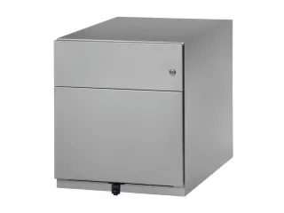 Mobiel Ladenblok Staalplaat 495x420x565mm 1hangmappenlade 1lade Zilver - 1