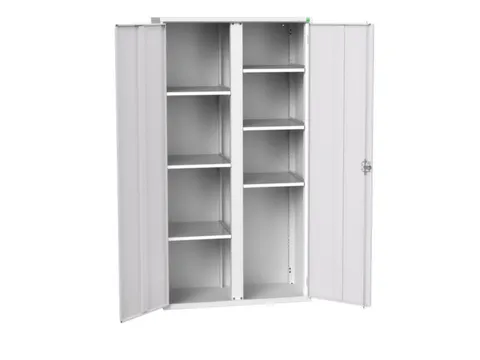 universele kast,HxBxD 2000x1050x550mm,6xStalen bodem,draaigrendelslot