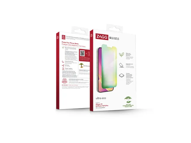 InvisibleShield Ultra Eco, Apple, iPhone 16e/14/13/13 Pro, Anti-bacté