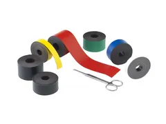 Bande magnétique 0,6x30mm Rouleau 15m Rouge