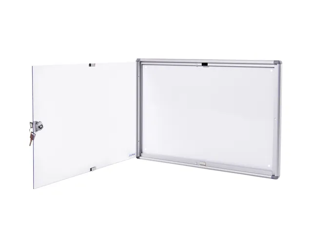 Binnenvitrine wand MAULextraslim whiteboard 2xA4 met slot