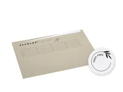 Vouwmap Djois Tree-Free A4 ongelijk 226gr beige