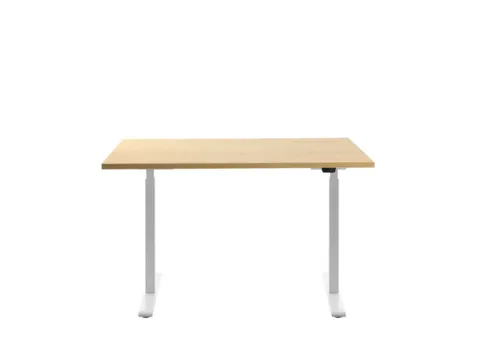 Elektrisch ihv bureau,HxBxD 700-1200x1200x800mm,blad esdoorn