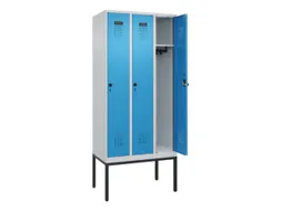 locker,HxBxD 2120x900x500mm,3vak,vak B 300mm,draaigrendel