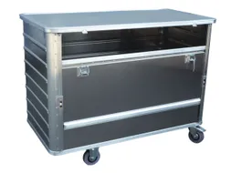 Bakwagens Van Aluminium Met Deksel 250kg 985x930x530mm 355l