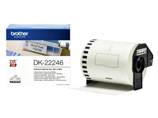 Etiket Brother DK-22246 103mm 30-meter wit papier - 1