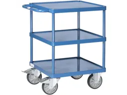 Tafelwagen 2416W 200kg 600x600mm 3 etages staalplaat +rand
