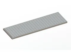 legbord van plaatstaal,v. breedvakstelling,BxD 2500x800mm,vakl. 400kg