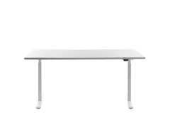 Elektrisch ihv bureau,HxBxD 700-1200x1600x800mm,blad wit,T-voet wit