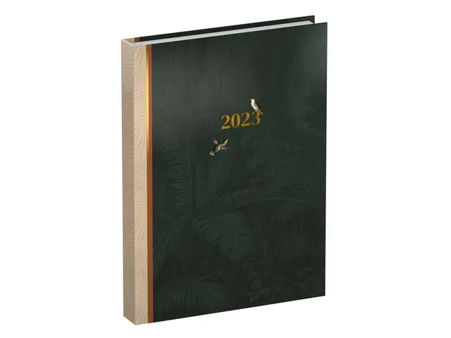 Agenda 2023 90x130 pocket 7dagen/2pagina's Botanic green